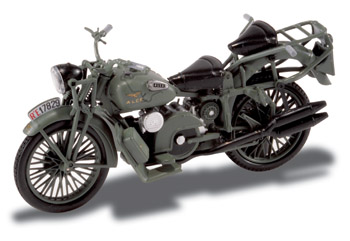 Moto Guzzi Alce Esercito Die Cast model